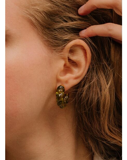 Boucles d'oreilles Juin 2022 argenté , Pin