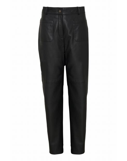 Pantalon en cuir Lyra noisette