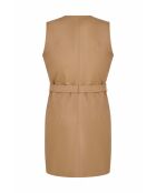 Beige jurk van Neptuline leer