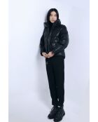 Doudoune en cuir Misao noire