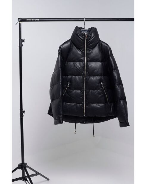 Misao zwarte leren jas