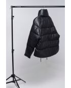 Doudoune en cuir Misao noire