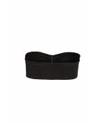 Top bandeau en cuir Evita noir