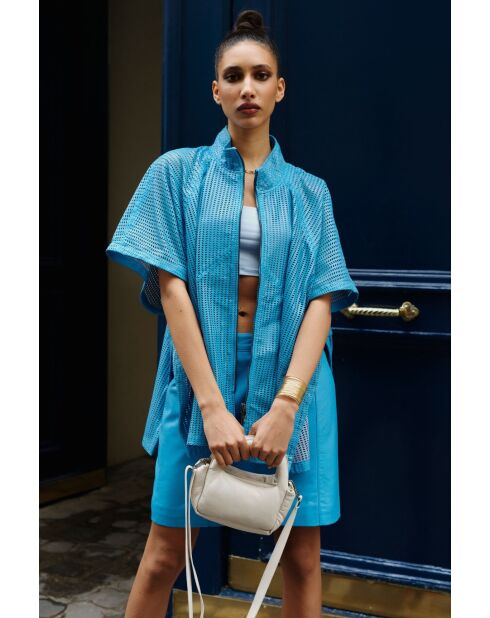 Cape en cuir Adelphia iris