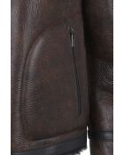 Blouson en cuir Laurie ecorse