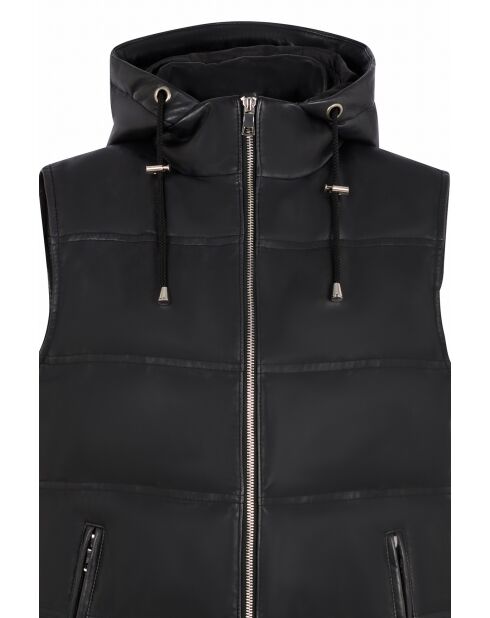 Zwarte leren jas Oriona