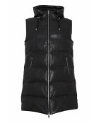 Doudoune en cuir Oriona noire