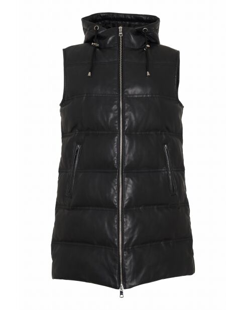 Zwarte leren jas Oriona