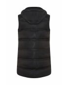 Doudoune en cuir Oriona noire