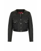 Salina zwarte leren jas