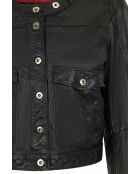 Salina zwarte leren jas