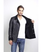 Blouson en cuir Nick noir