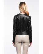 Karlie Stretch schwarze Lederjacke