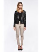 Karlie Stretch schwarze Lederjacke