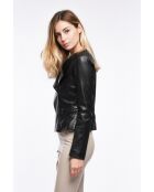 Karlie Stretch schwarze Lederjacke