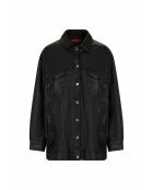 Zwarte leren jas Prissie