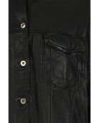 Zwarte leren jas Prissie