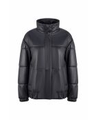 Marineblauwe leren jas van Astrais