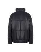 Marineblauwe leren jas van Astrais