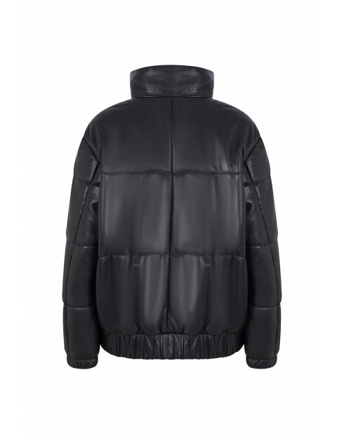 Marineblaue Lederjacke Astrais