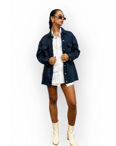 Veste en cuir Prissie agate