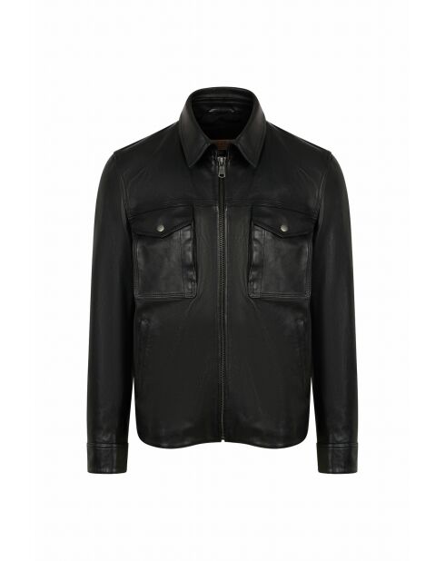 Maeko schwarze Lederjacke