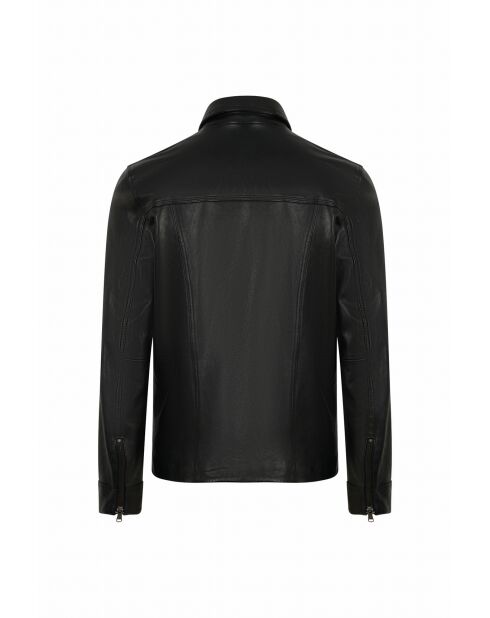 Maeko schwarze Lederjacke