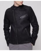 Giacca in pelle nera