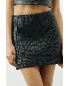 Zwarte leren rok van Mattea