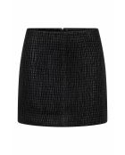 Zwarte leren rok van Mattea