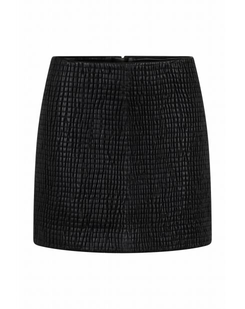 Zwarte leren rok van Mattea