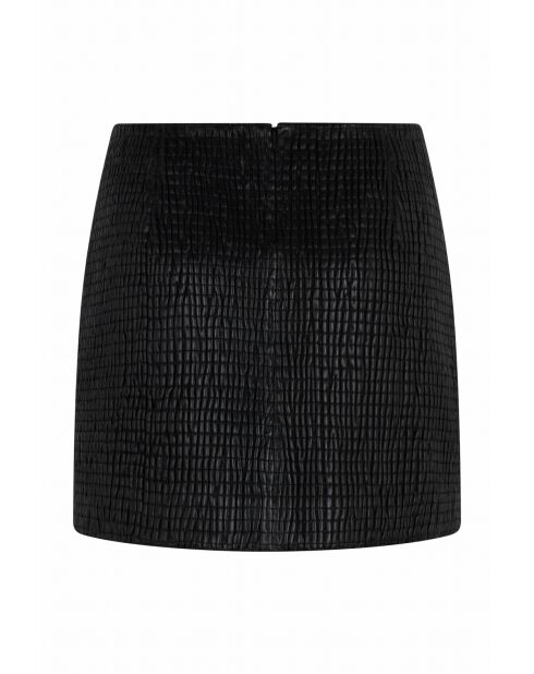 Zwarte leren rok van Mattea