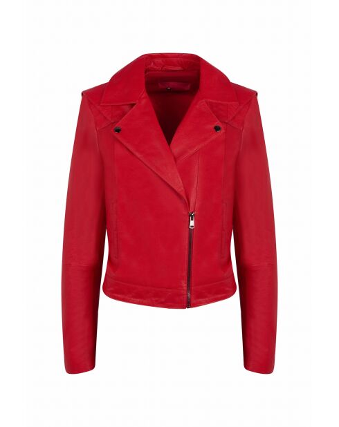 Lederjacke Australien mit Mohnsamen