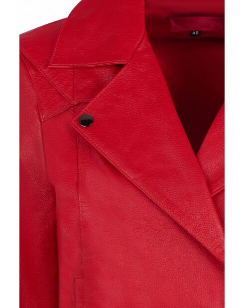 Lederjacke Australien mit Mohnsamen