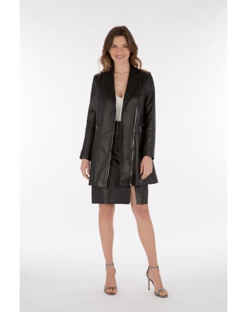 3/4 in zwart Patou-leer