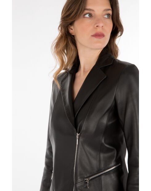 3/4 in zwart Patou-leer