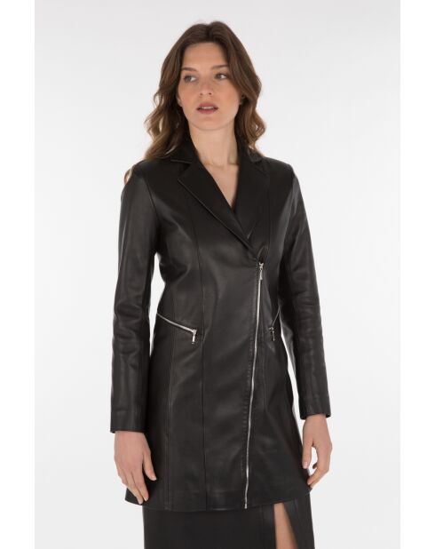 3/4 in zwart Patou-leer