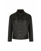 Veste en cuir Yasm noire