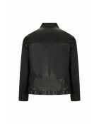 Veste en cuir Yasm noire
