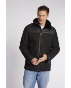Schwarze Lederjacke Apollo