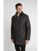 Anthrazitfarbener Mantel Ludo