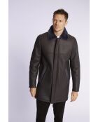 Anthrazitfarbener Gino-Mantel