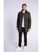 Anthrazitfarbener Gino-Mantel