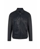 Marineblaue Lederjacke Cory