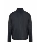 Marineblaue Lederjacke Cory