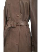 3/4 en cuir Rosalia cognac