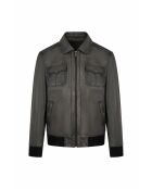 Theolin antraciet leren jack