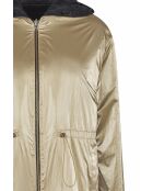 Zwart/lichtgouden leren jas van Sudbury