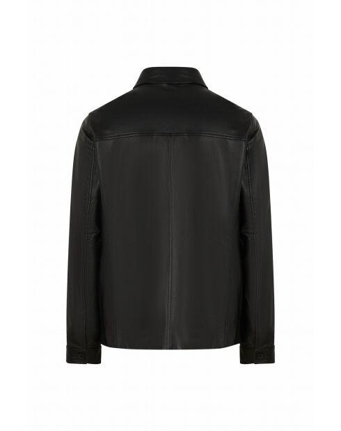 Schwarze Lederjacke Dofi