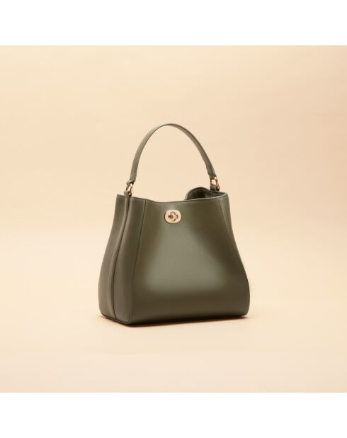 Sac à main Ada en cuir argile - 21,4x20,9x13 cm